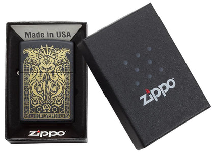 Monster Design Black Matte Pocket Lighter