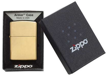 Armor  High Polish Brass Pocket Lighter
