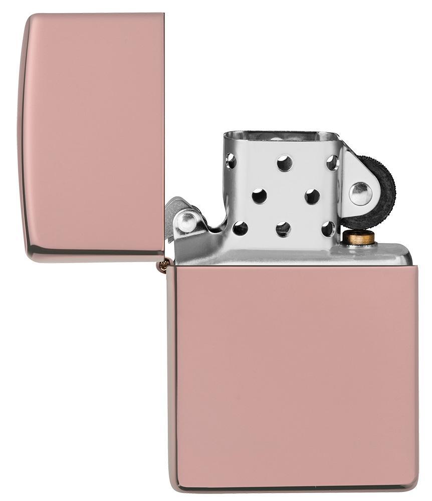High Polish Rose Gold Pocket Lighter