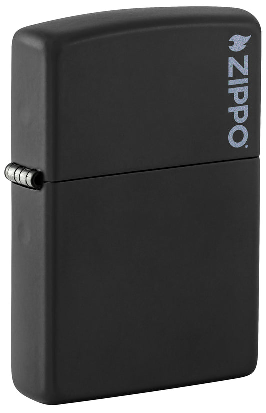 Classic Black Matte with Zippo Logo Pocket Lighter