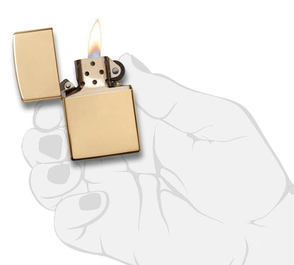 Classic High Polish Brass Pocket Lighter