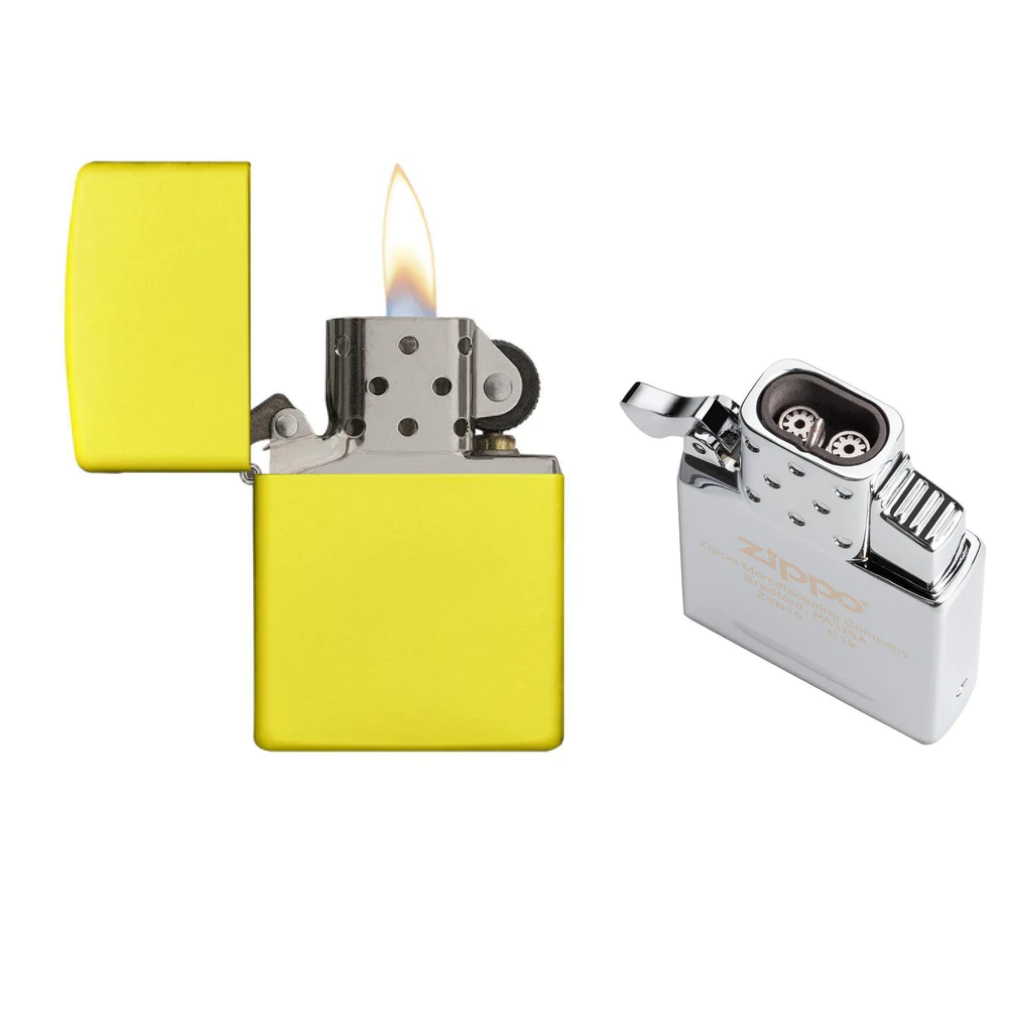 Classic Matte Lemon and FREE Double Torch Butane Insert