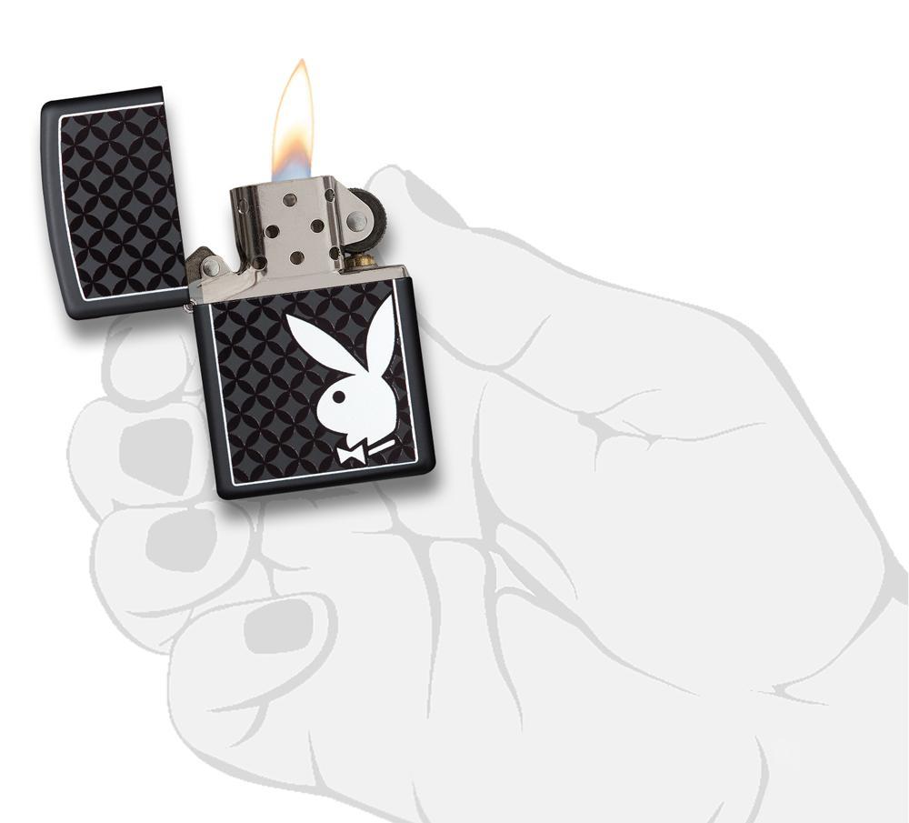 Playboy black & White Rabbit Pocket Lighter