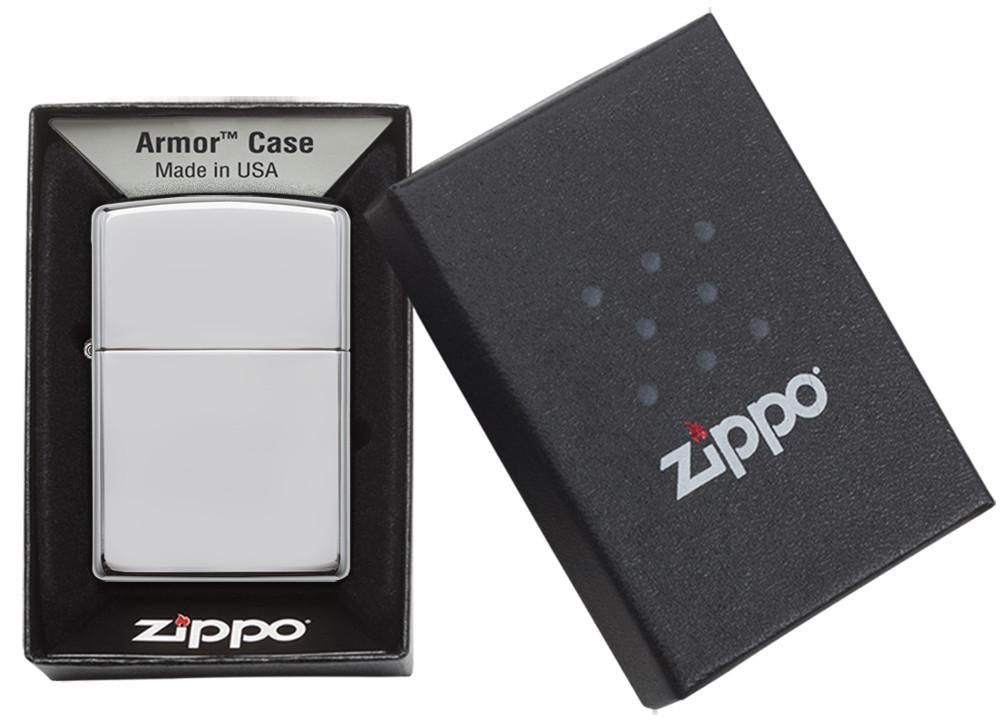 Armor High Polish Chrome Pocket Lighter