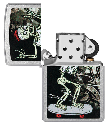Zippo Skateboard Street Chrome Pocket Lighter