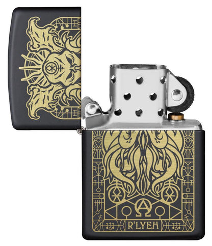 Monster Design Black Matte Pocket Lighter