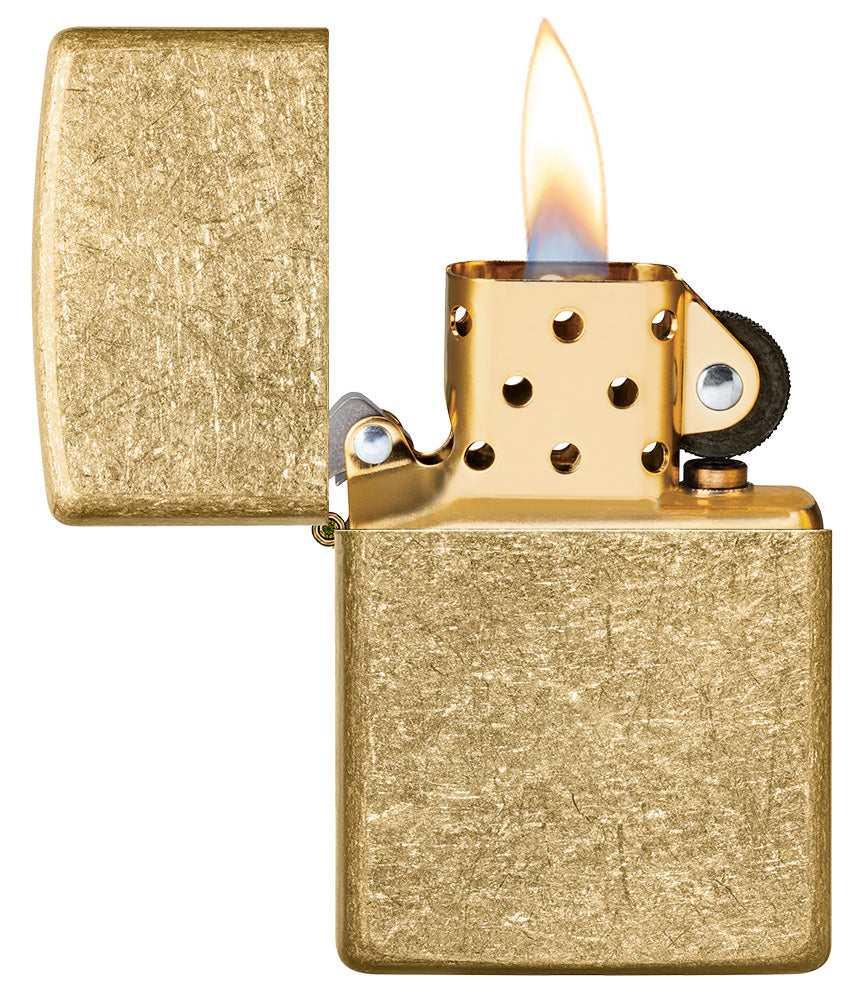 Tumbled Brass Pocket Lighter