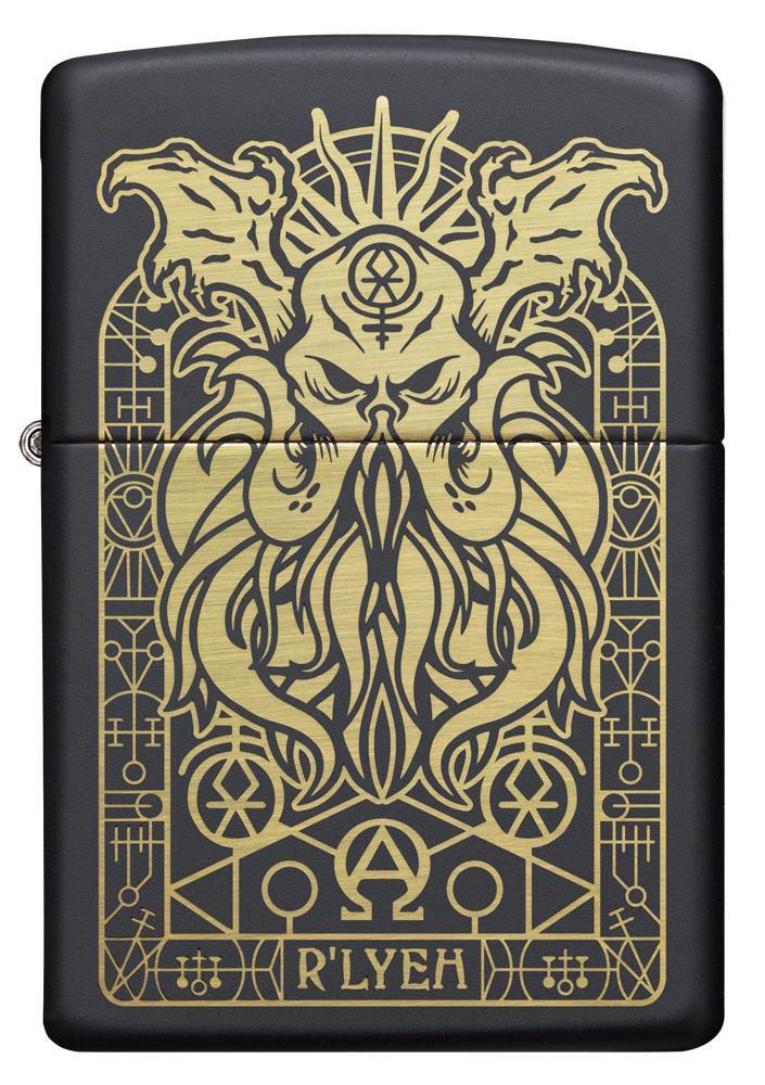 Monster Design Black Matte Pocket Lighter
