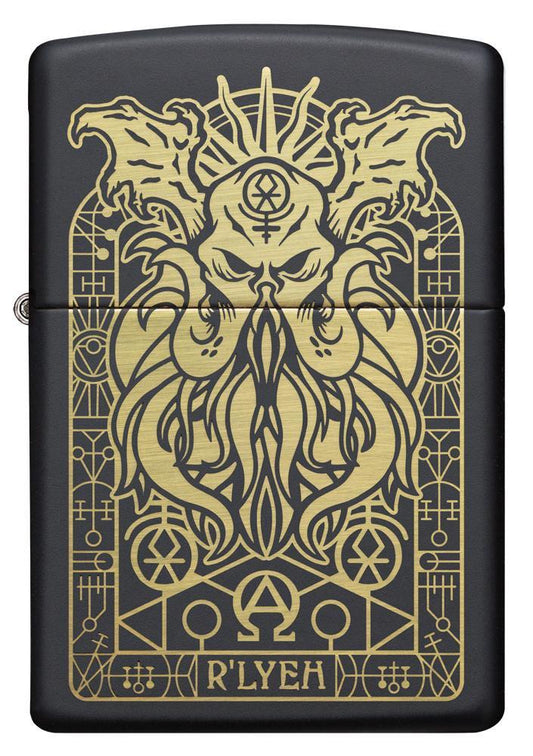 Monster Design Black Matte Pocket Lighter