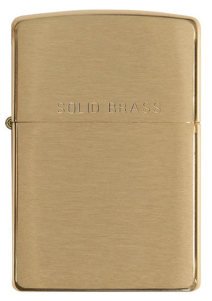 Classic Brushed Solid Brass Pocket Lighter