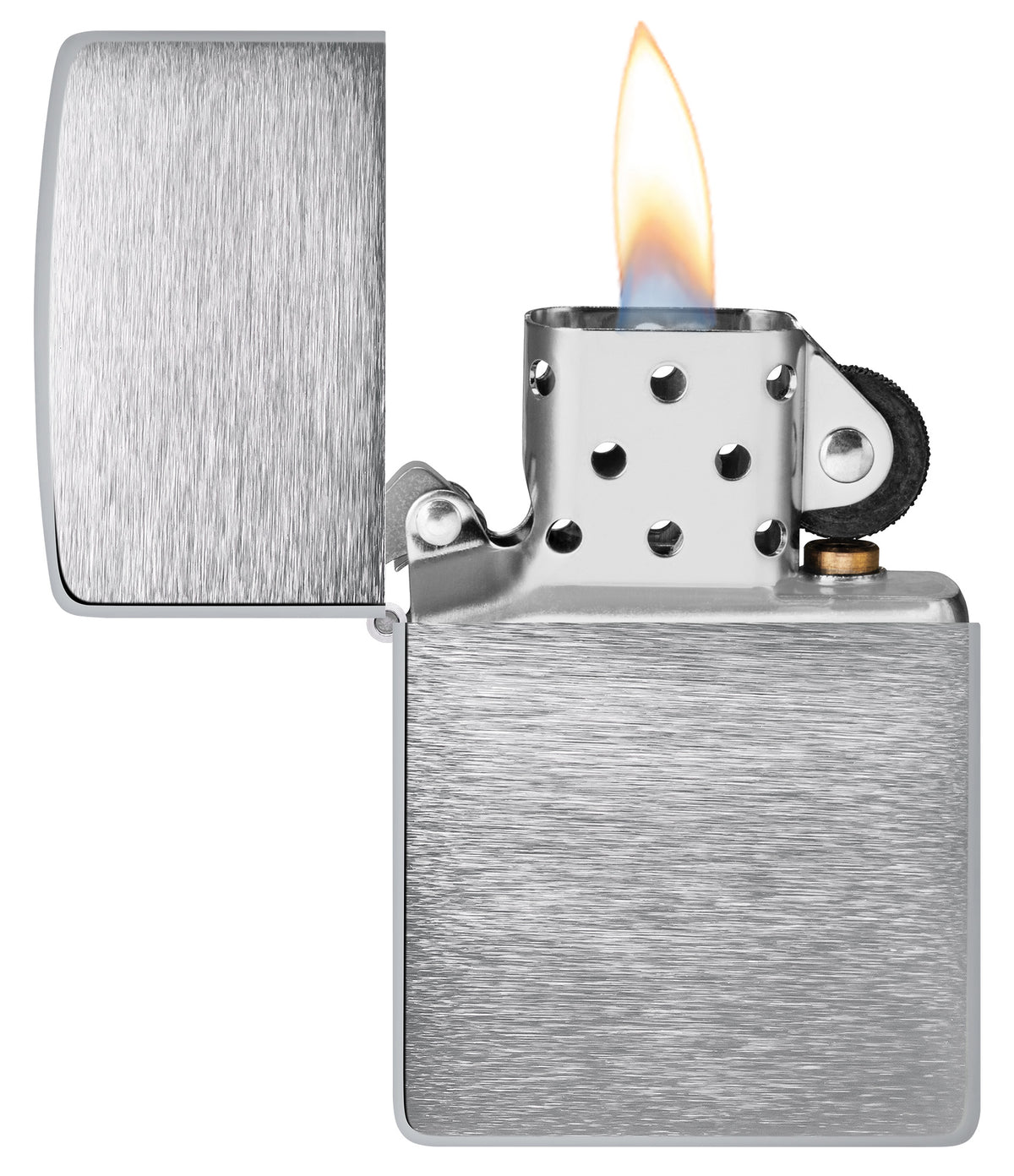 Classic Brushed Chrome Pocket Lighter