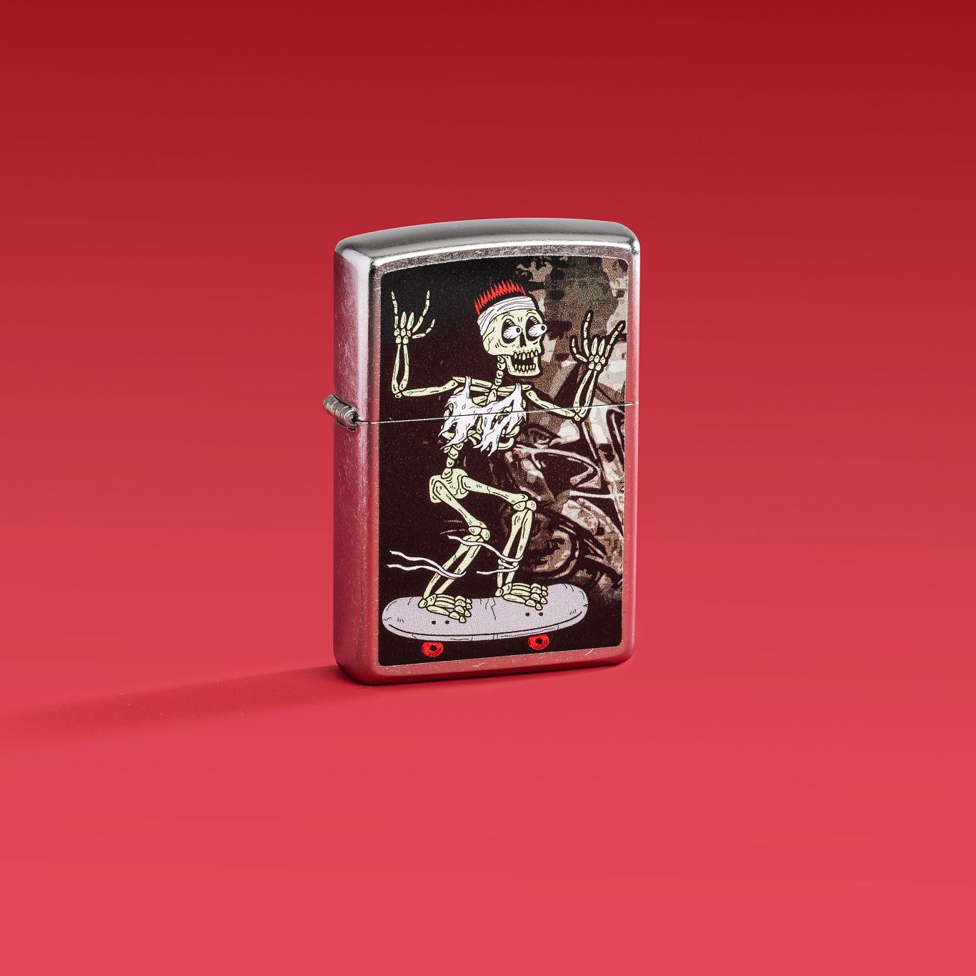 Zippo Skateboard Street Chrome Pocket Lighter