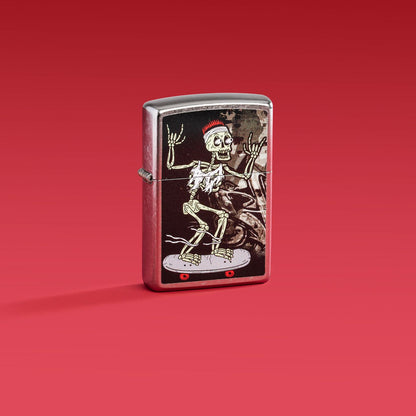 Zippo Skateboard Street Chrome Pocket Lighter