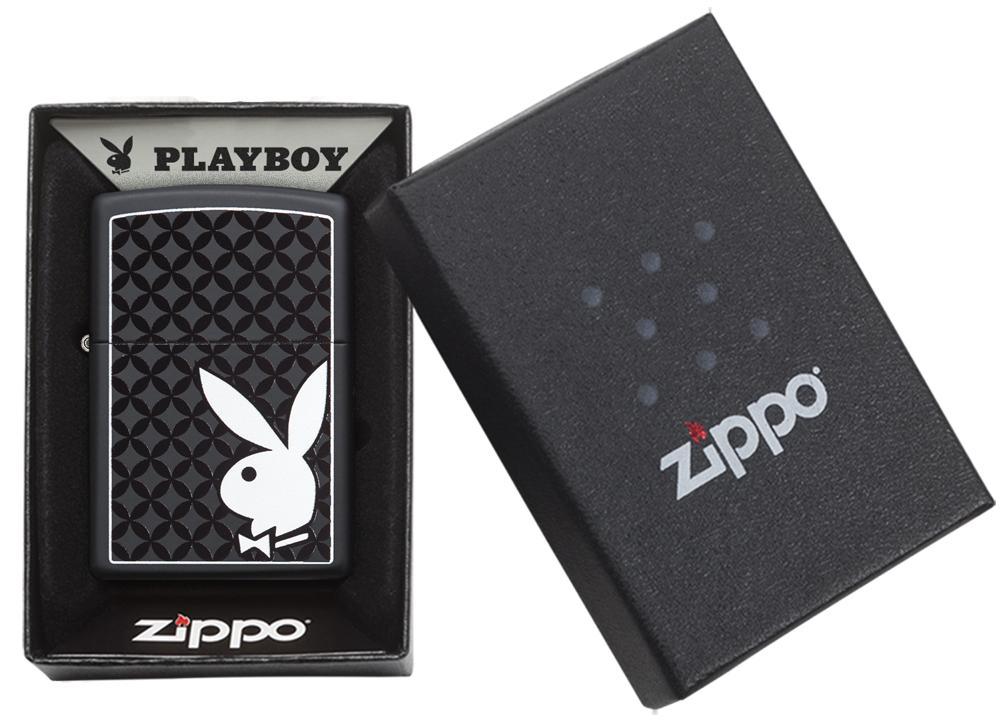 Playboy black & White Rabbit Pocket Lighter