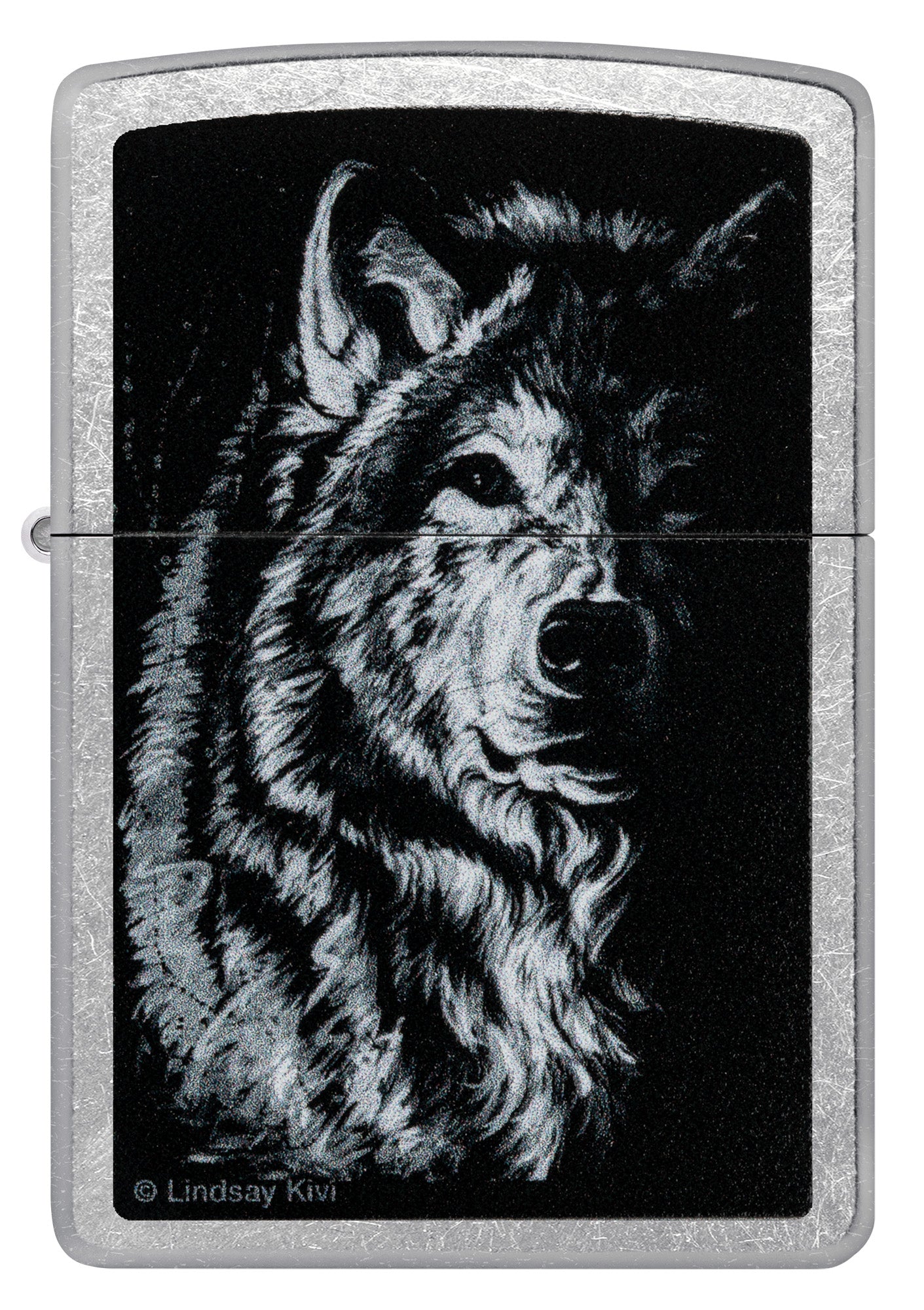 Zippo Lindsay Kivi Shadow Wolf Pocket Lighter