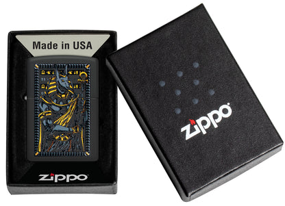 Zippo Anubis Design Black Matte Pocket Lighter