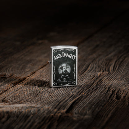 Zippo Jack Daniels Street Chrome Pocket Lighter