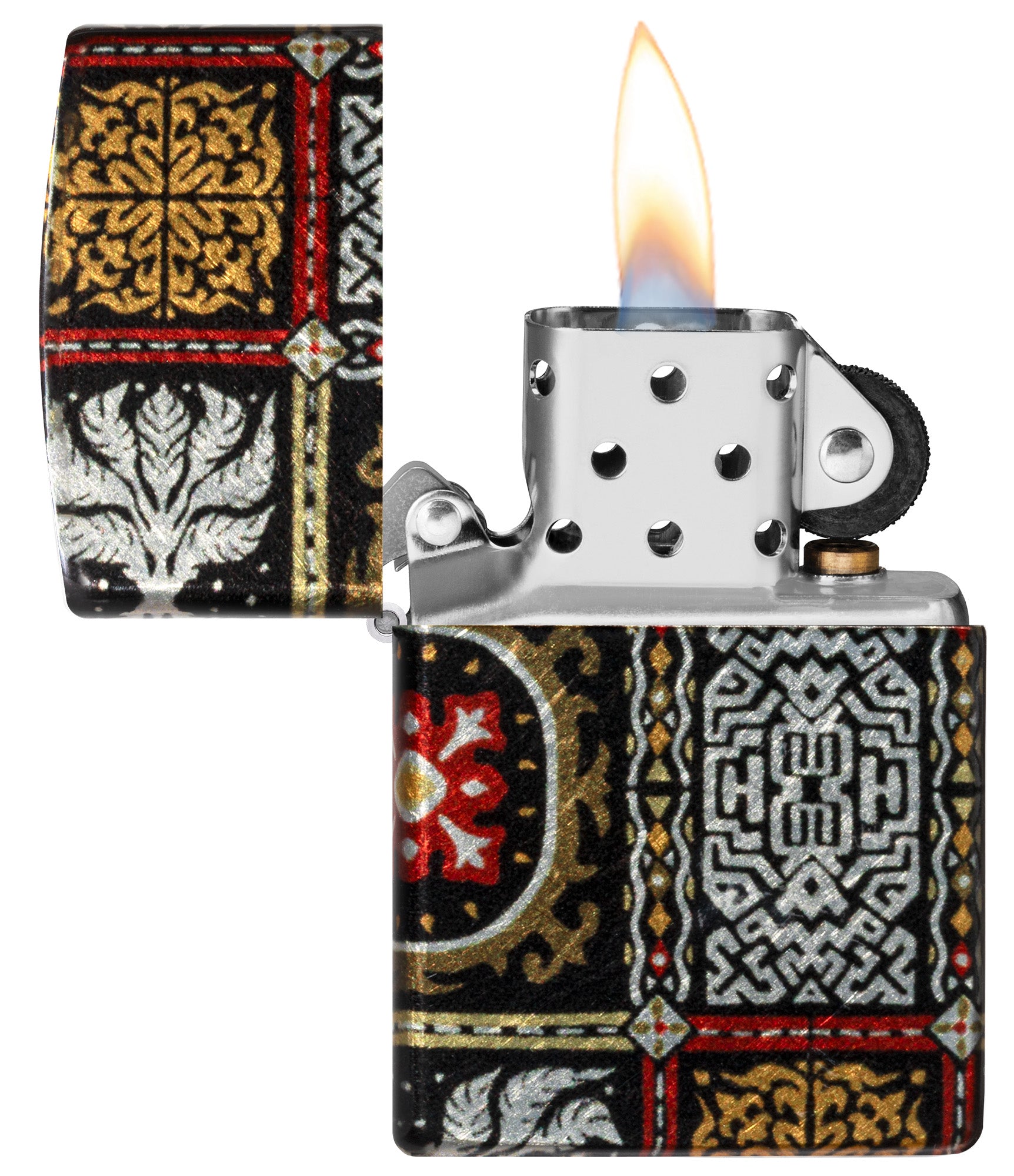 Zippo Tapestry Pattern Design Pocket Lighter