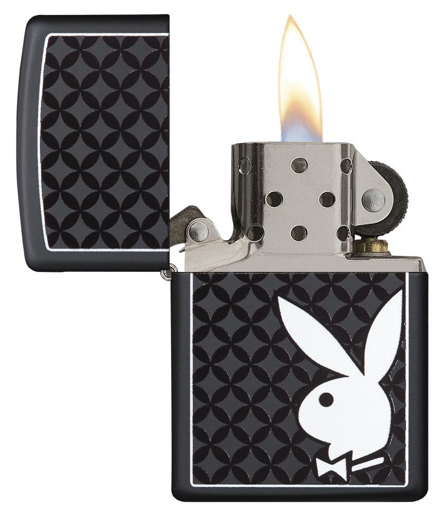 Playboy black & White Rabbit Pocket Lighter