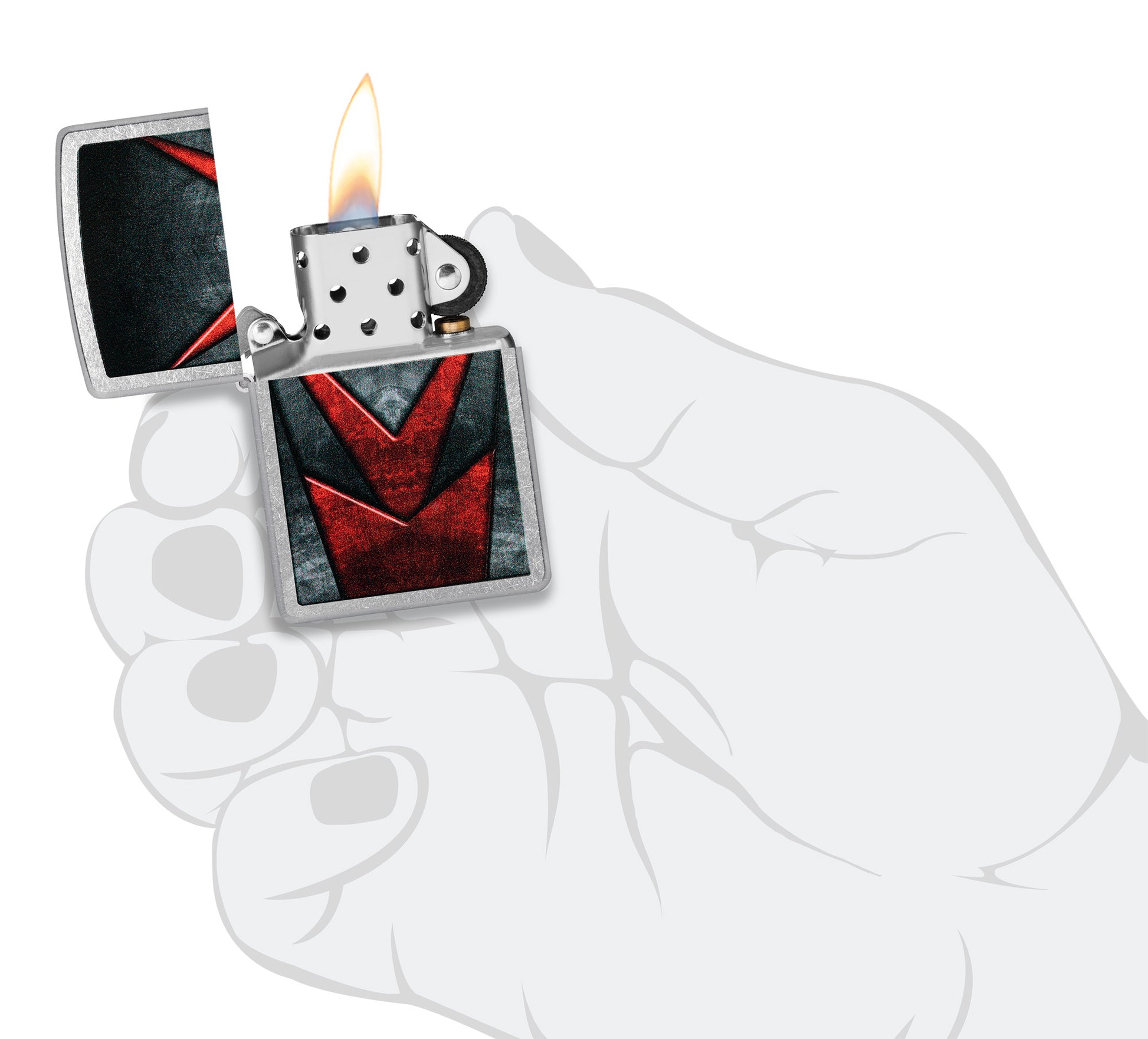 Zippo Metallic Pattern Design Pocket Lighter