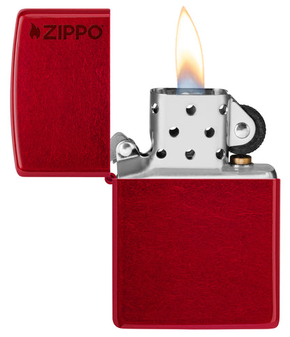 Zippo Classic Candy Apple Zippo Logo Pocket Lighter