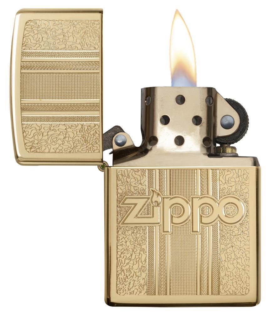 and Pattern Design High Polish Brass Pocket Lighter