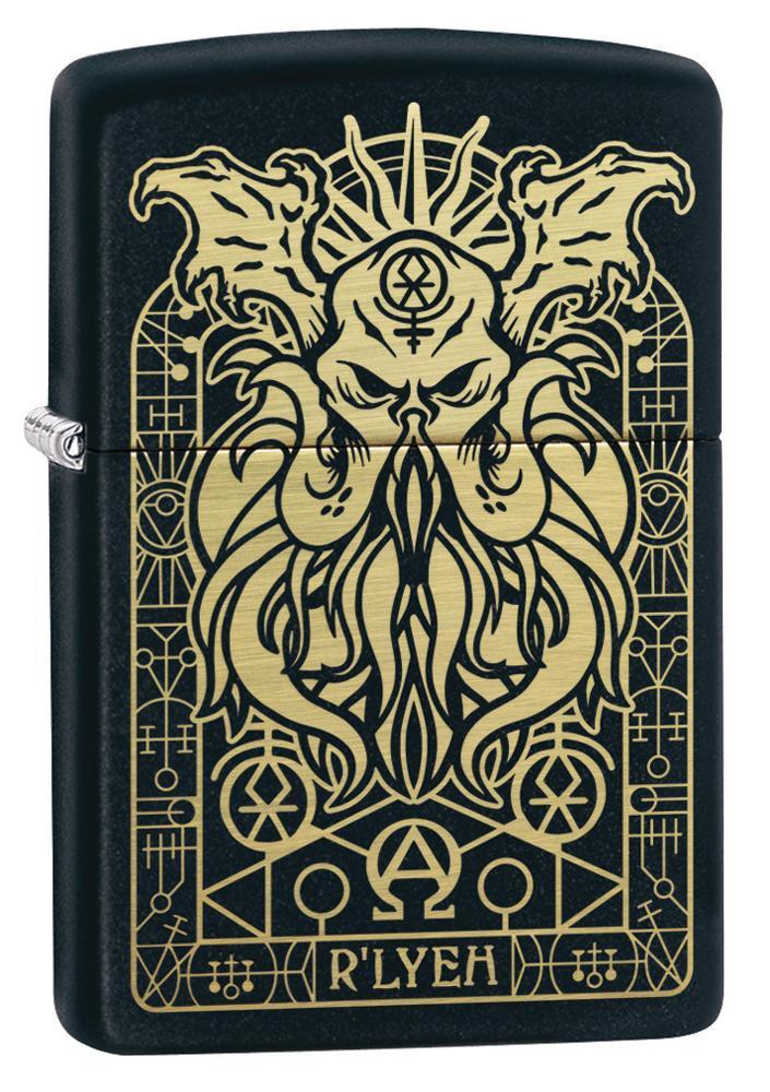 Monster Design Black Matte Pocket Lighter
