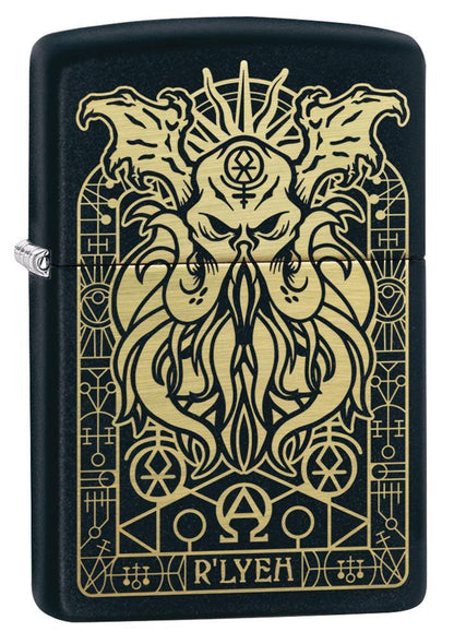 Monster Design Black Matte Pocket Lighter