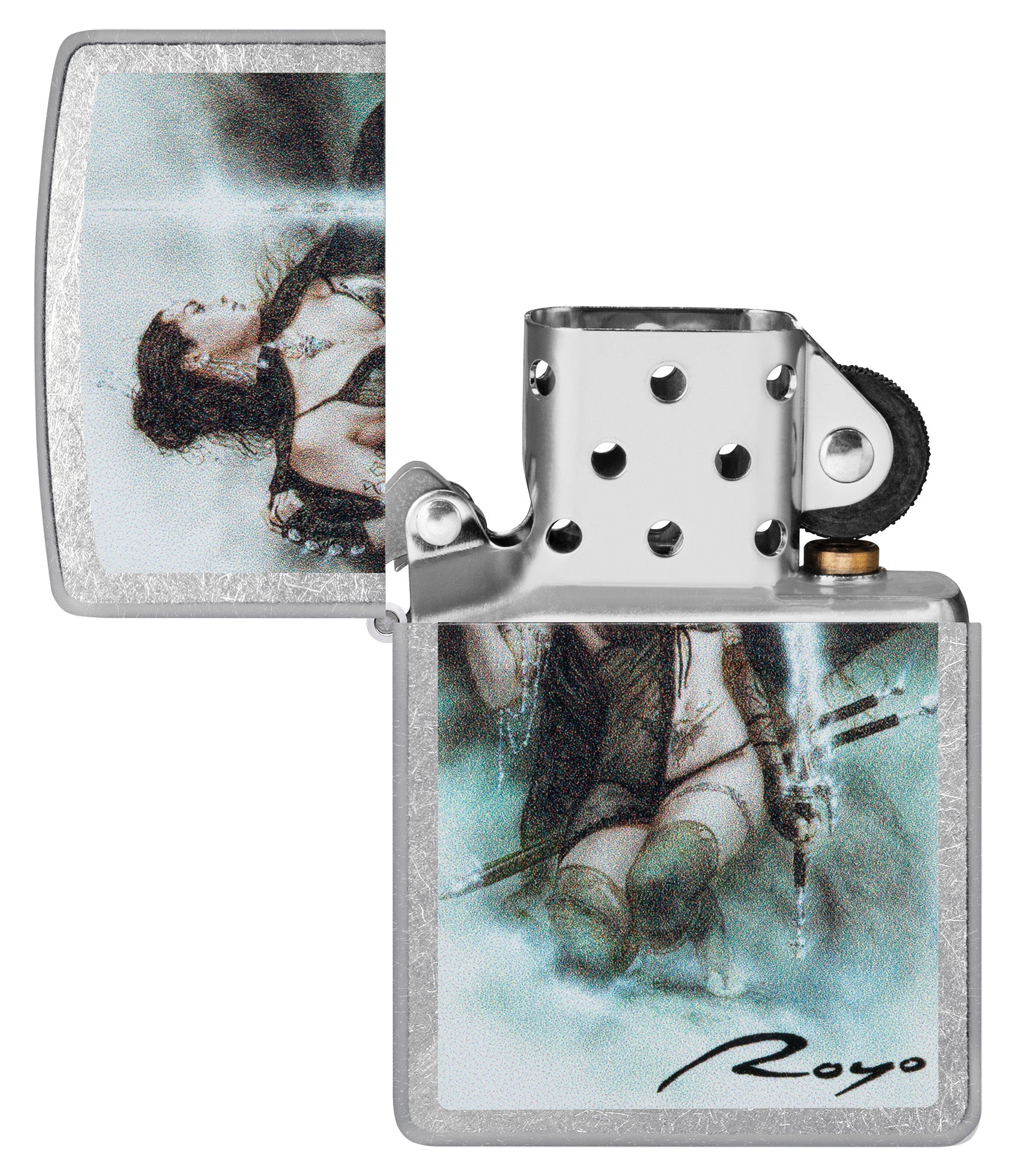 Zippo Luis Royo Street Chrome Pocket Lighter