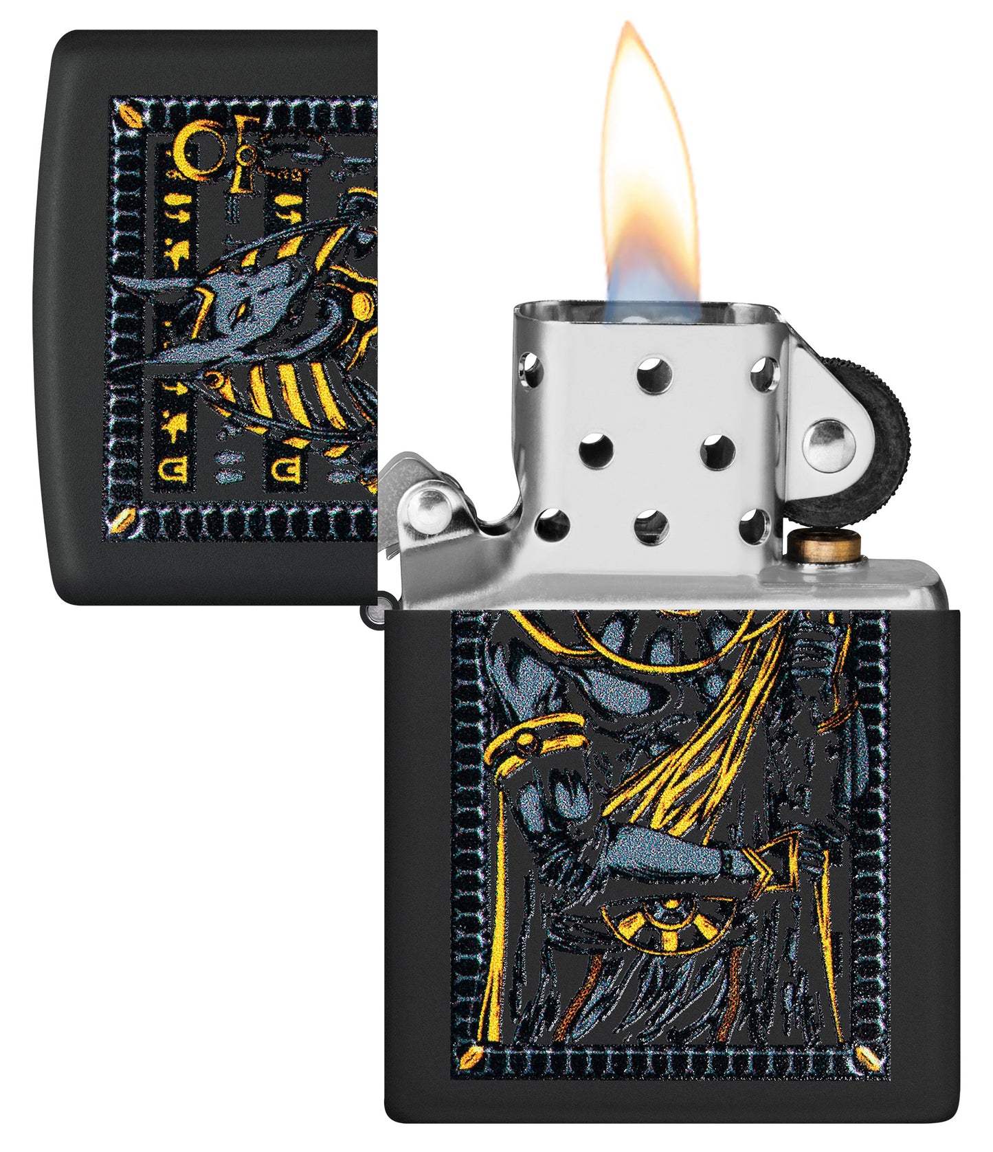 Zippo Anubis Design Black Matte Pocket Lighter