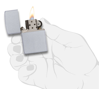 Classic Satin Chrome Pocket Lighter