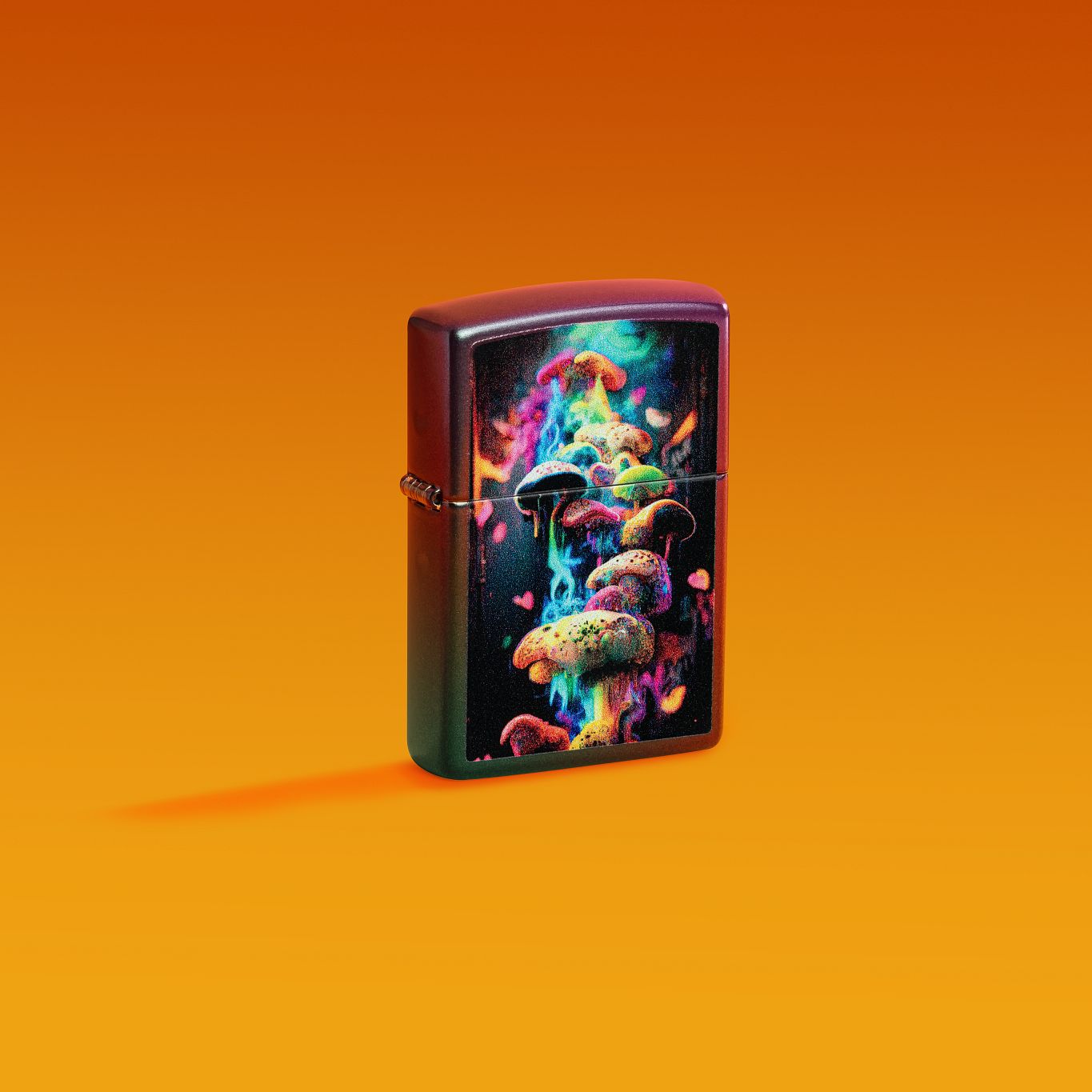 Zippo Mushrooms Design Iridescent Pocket Lighter
