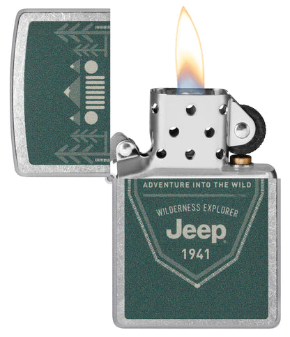 Zippo Jeep Street Chrome Pocket Lighter