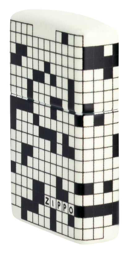 Zippo Crossword Design 540 Color Glow in the Dark Pocket Lighter
