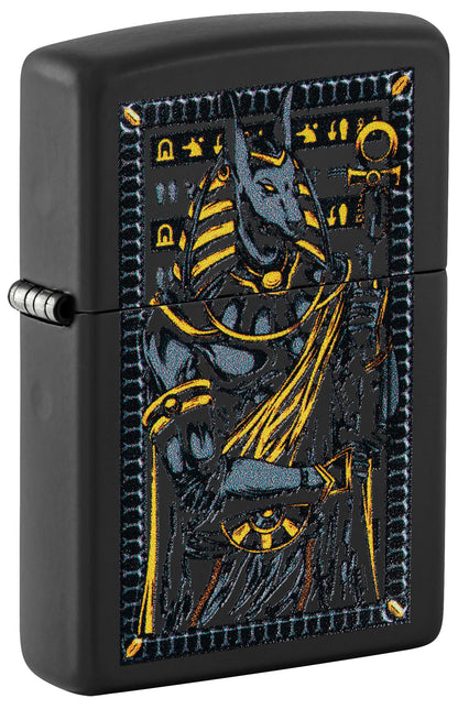 Zippo Anubis Design Black Matte Pocket Lighter