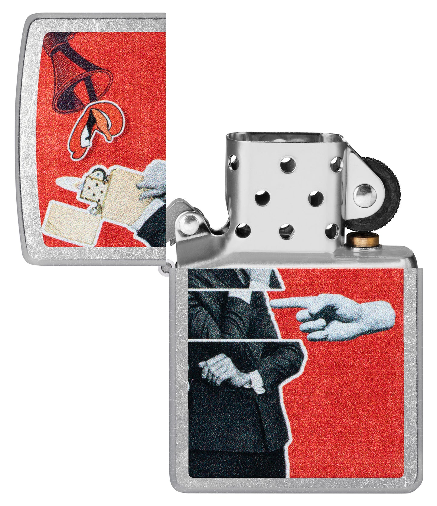 Zippo Collage Design Street Chrome Pocket Lighter