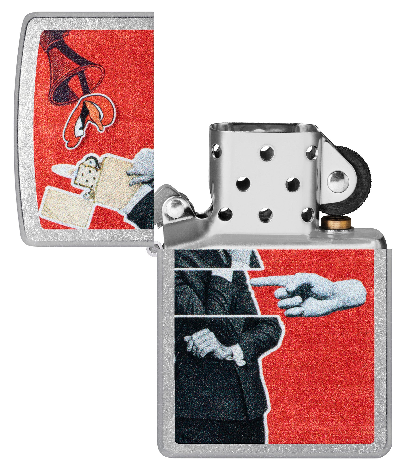 Zippo Collage Design Street Chrome Pocket Lighter