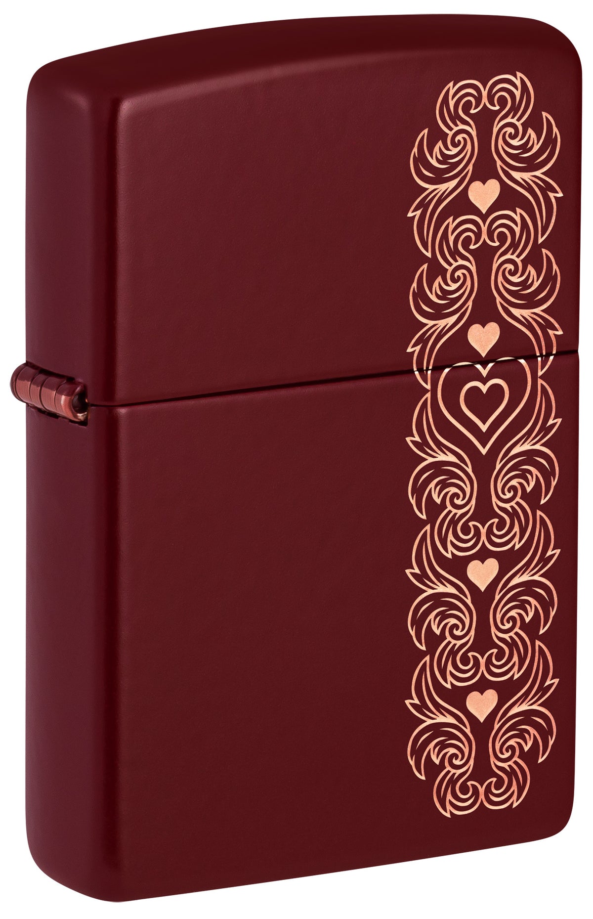 Zippo Heart Garland Design Merlot Pocket Lighter