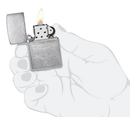 Armor Brushed Chrome Pocket Lighter