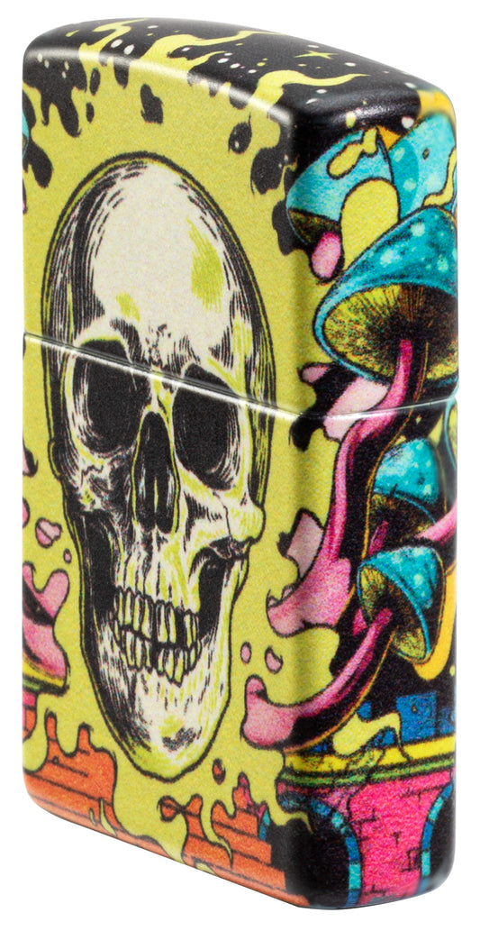 Zippo Trippy Skull Design Glow in the Dark 540 Color Pocket Lighter