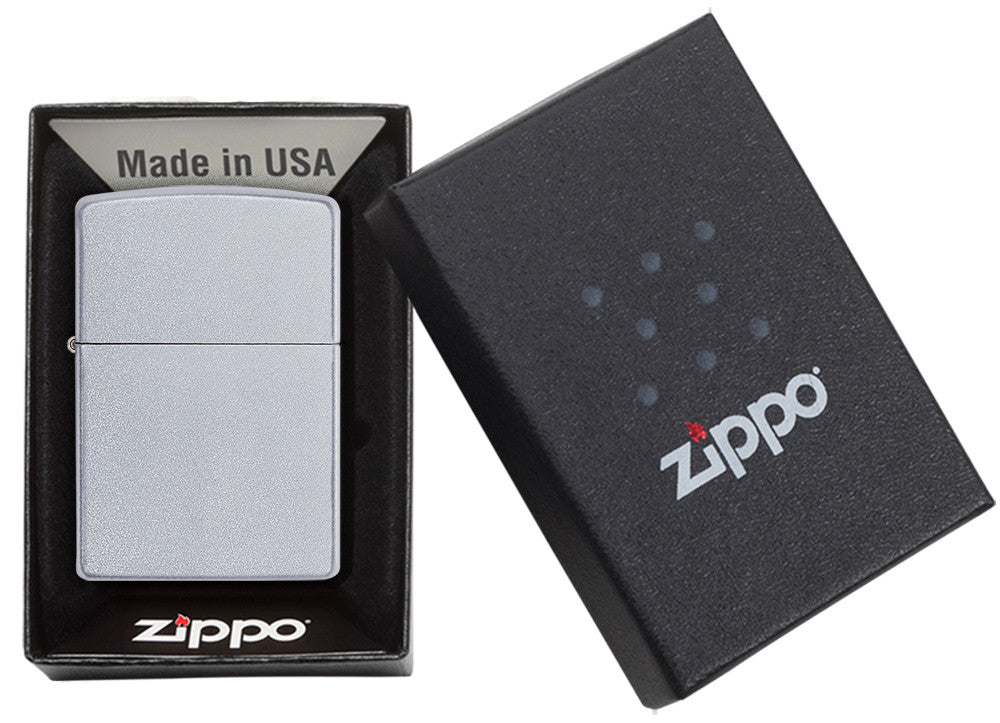 Classic Satin Chrome Pocket Lighter