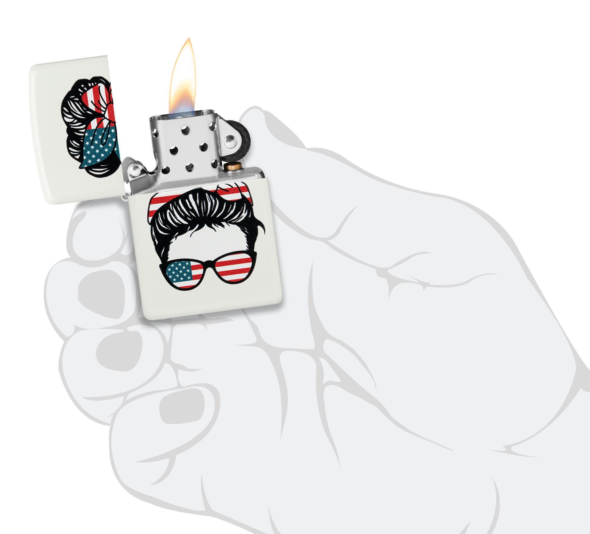Zippo American Woman Design Pocket Lighter