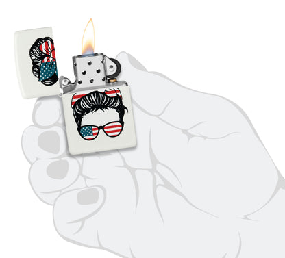 Zippo American Woman Design Pocket Lighter