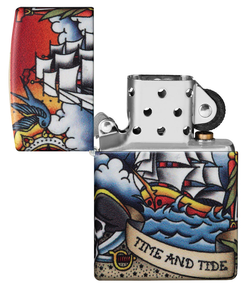540 Nautical Tattoo Design Pocket Lighter
