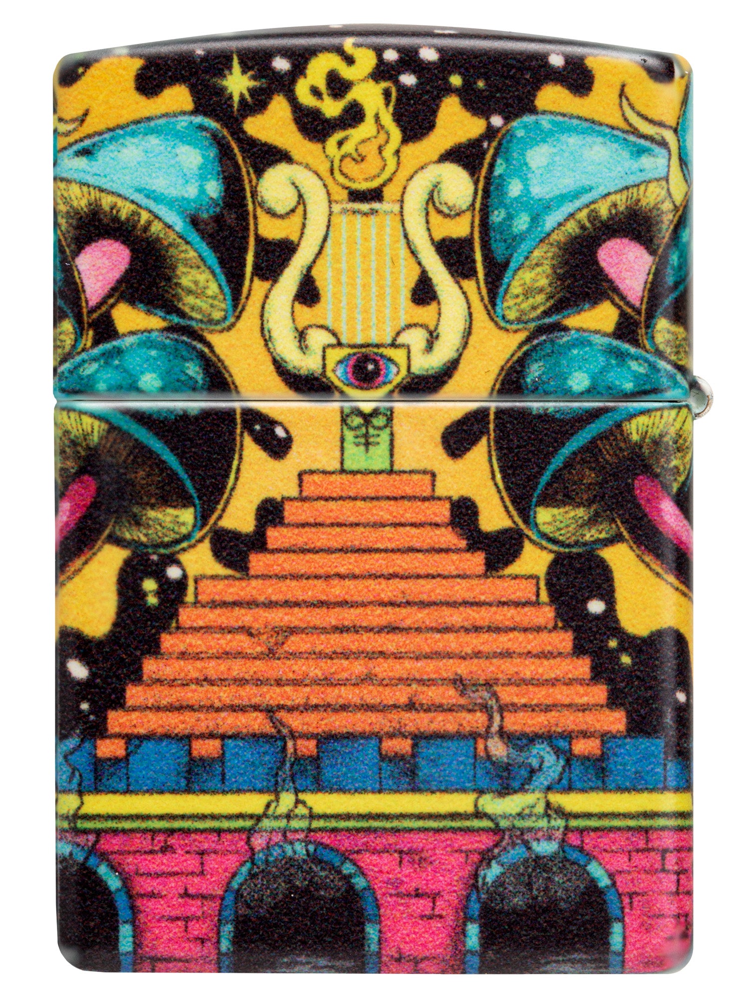 Zippo Trippy Skull Design Glow in the Dark 540 Color Pocket Lighter