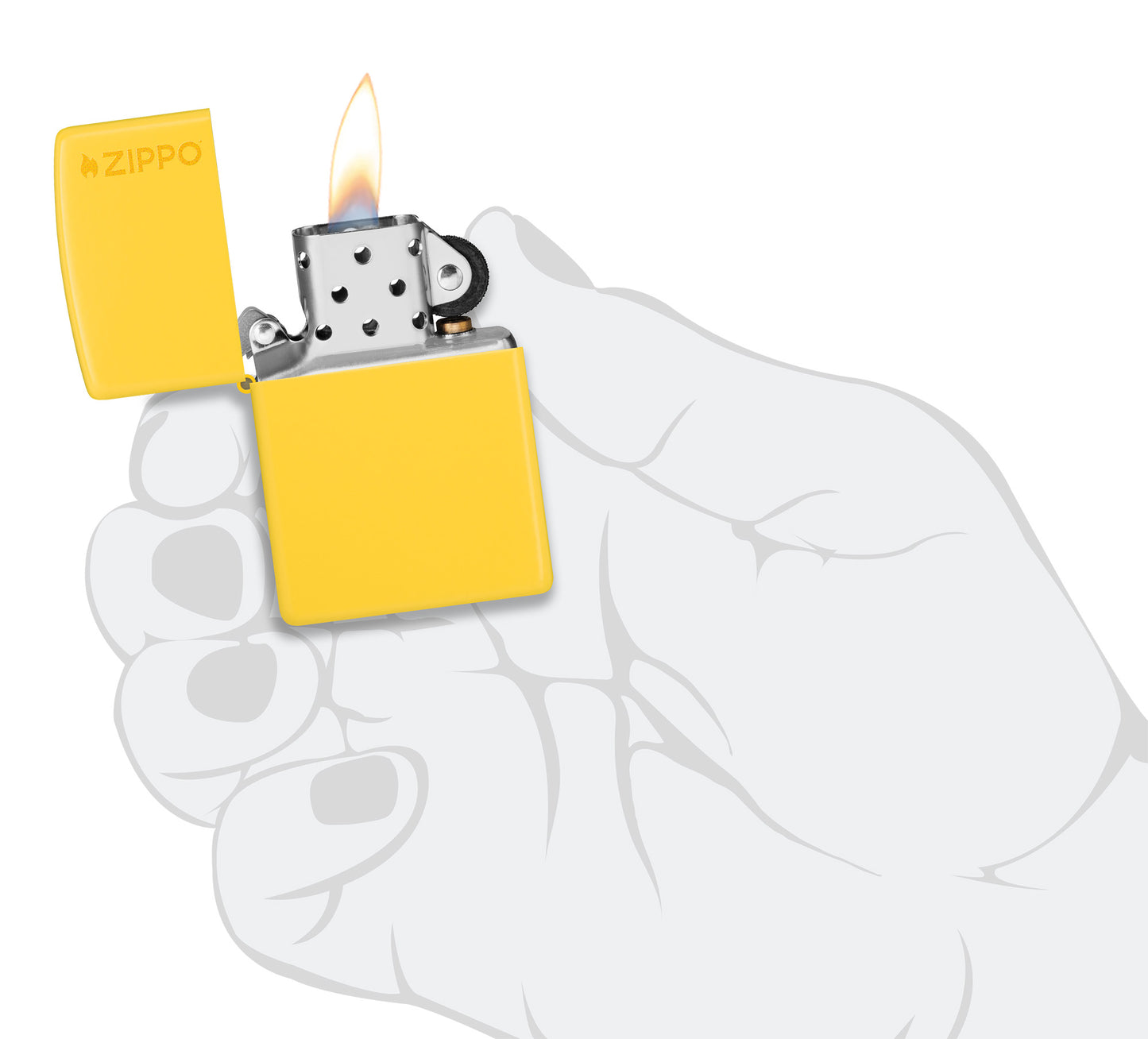 Zippo Classic Sunflower Logo Pocket Lighter