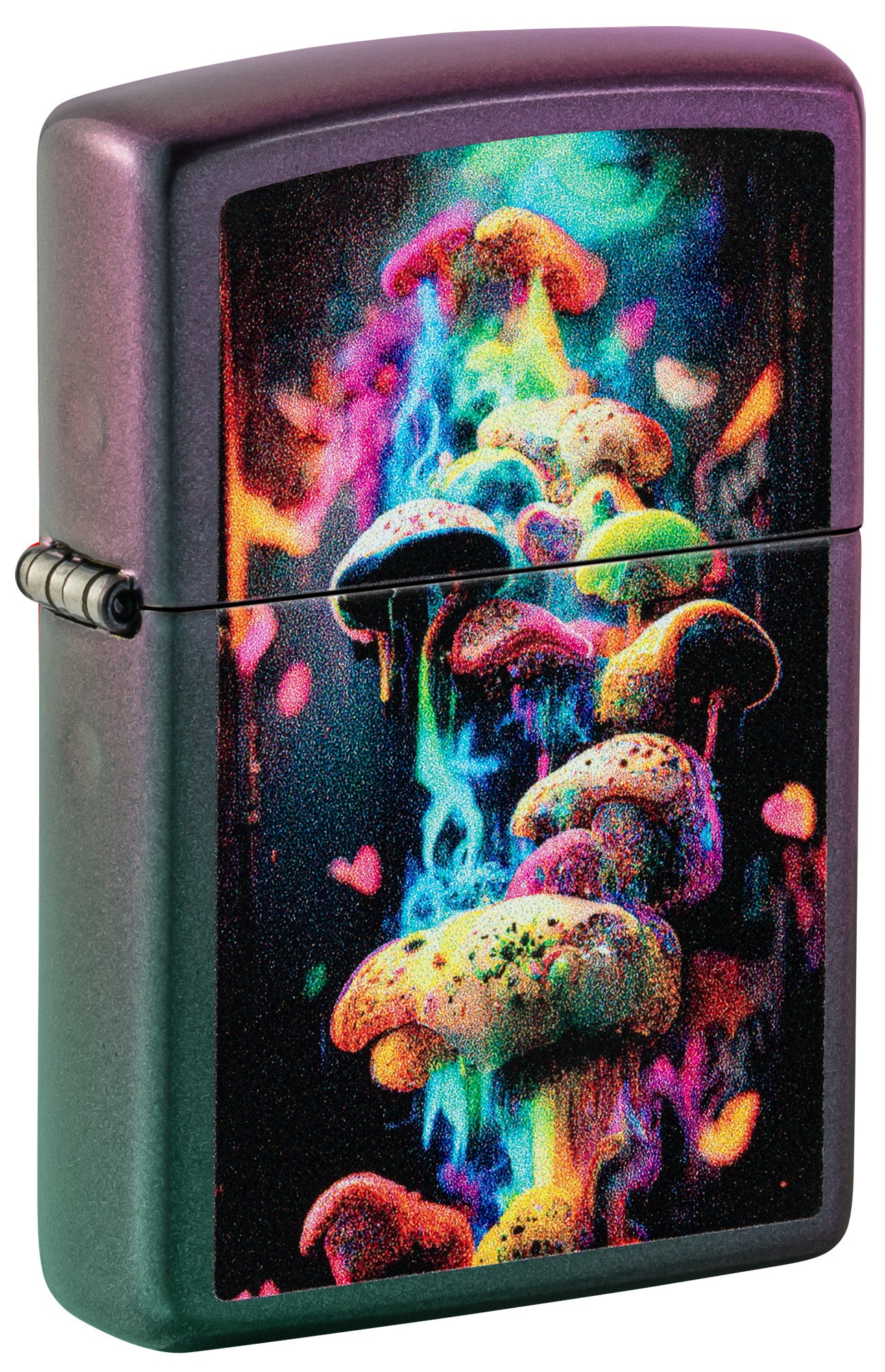 Zippo Mushrooms Design Iridescent Pocket Lighter