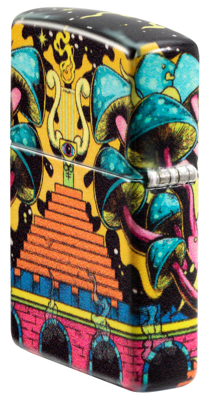 Zippo Trippy Skull Design Glow in the Dark 540 Color Pocket Lighter