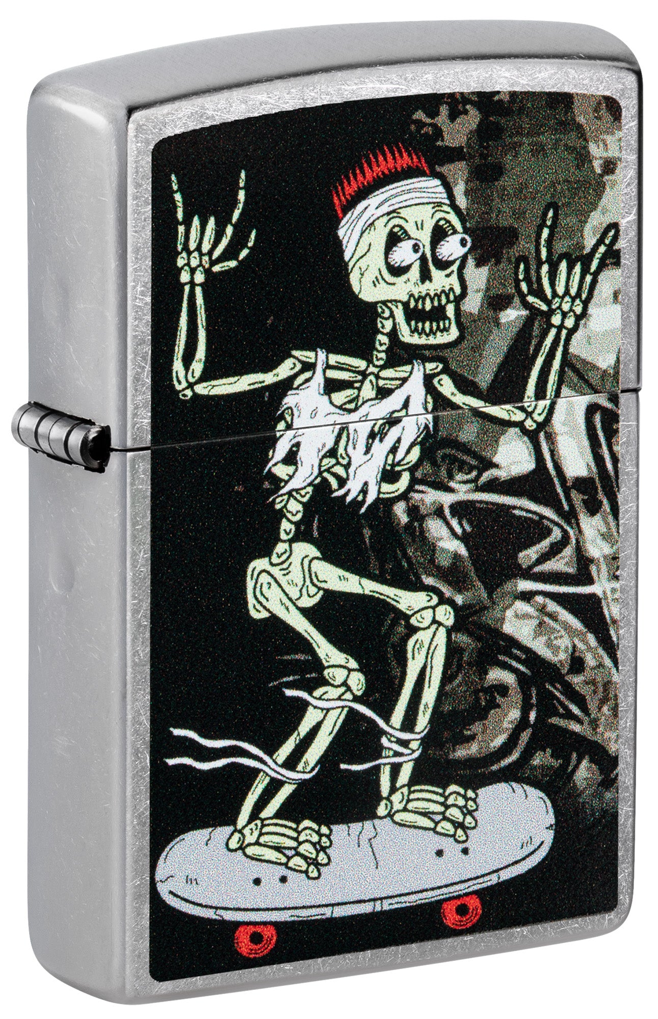 Zippo Skateboard Street Chrome Pocket Lighter