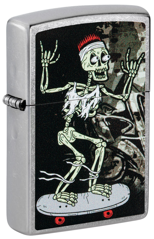 Zippo Skateboard Street Chrome Pocket Lighter